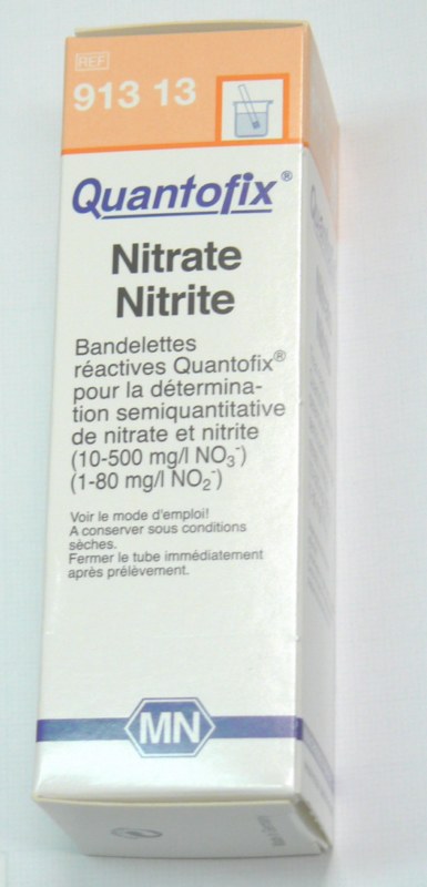 100 tests bandelettes de nitrates QUANTOFIX