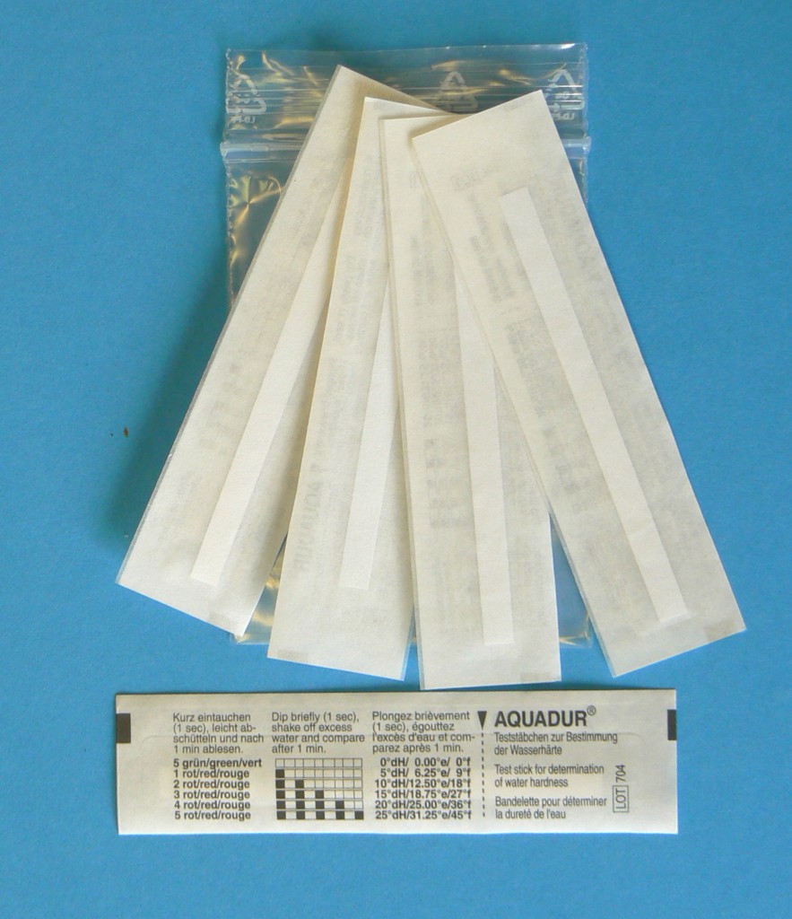 TEST TH EAU DURE - BANDELETTE : par boite de 100 bandelettes Languette en  papier pour tester la du